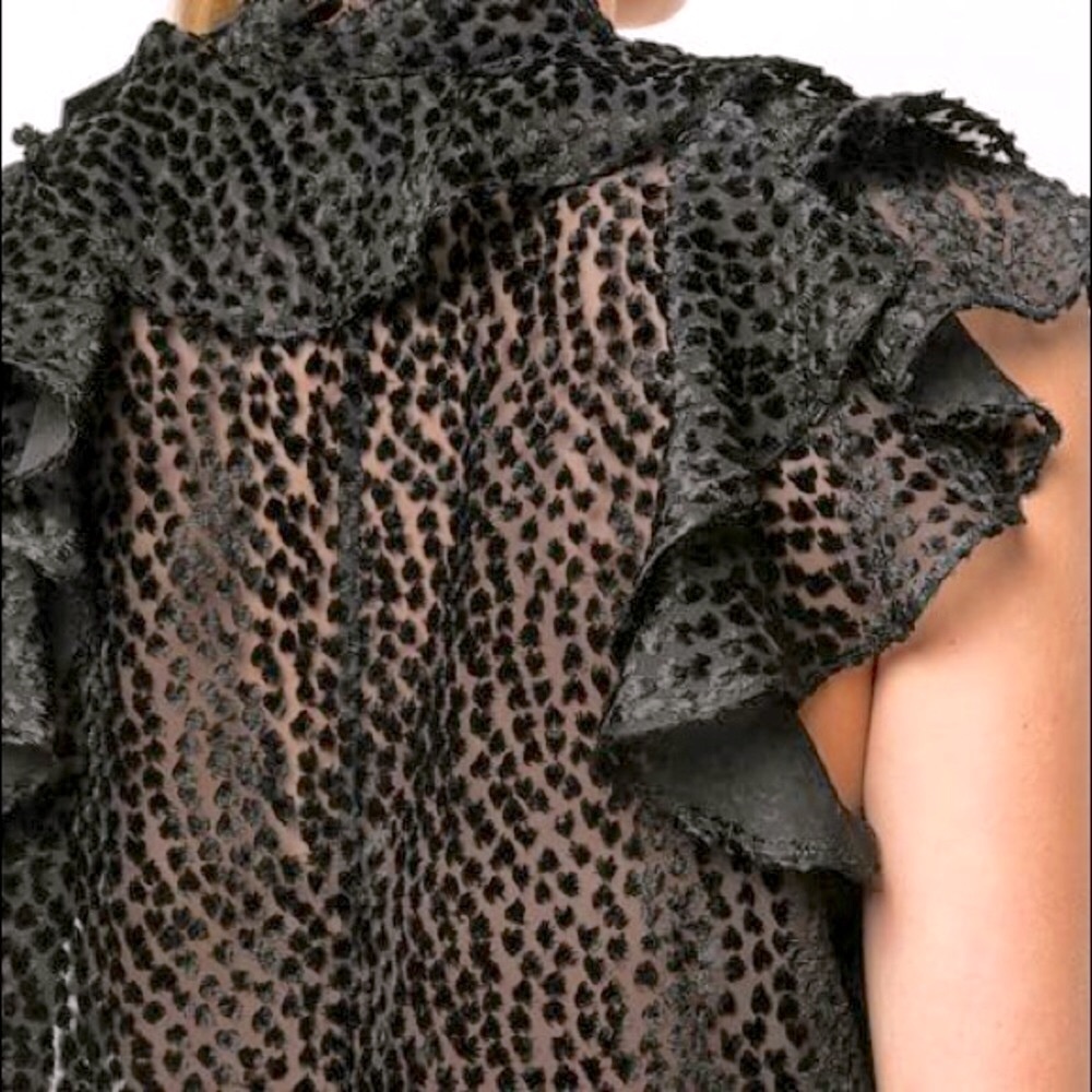 ROBERT RODRIGUEZ Pauline Burnout Velvet Top - Picture 5 of 14
